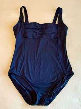 Calvin Klein Swim One-Piece Navy Blue Swimsuit Size 10